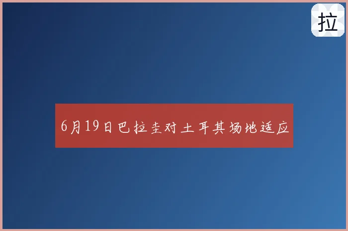 6月19日巴拉圭对土耳其场地适应